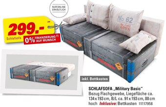 Höffner SCHLAFSOFA ,,Military Basic" Angebot