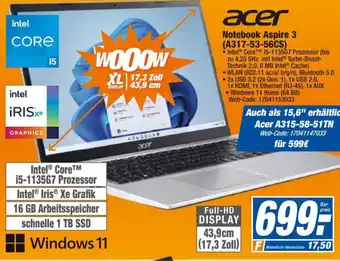 HEM Expert acer Notebook Aspire 3 (A317-53-56CS) Angebot