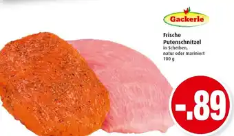 Markant Gackerle Frische Putenschnitzel 100g Angebot