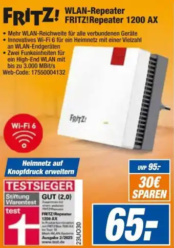 HEM Expert WLAN Repeater FRITZ Repeater 1200 AX Angebot