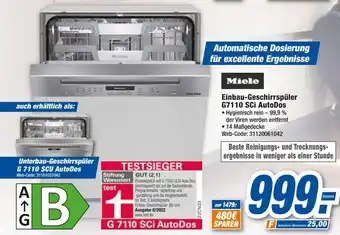 HEM Expert Miele Einbau-Geschirrspüler G7110 SCi AutoDos Angebot