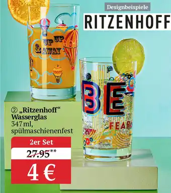 Woolworth ,,Ritzenhoff" Wasserglas 347 ml Angebot