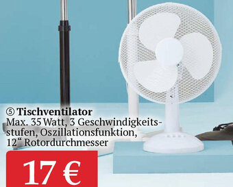 Woolworth Tischventilator Angebot