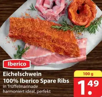 Famila Nord Ost Iberico Eichelschwein 100% Iberico Spare Ribs 100 g Angebot