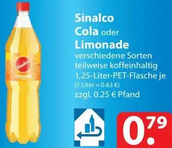 Famila Nord Ost Sinalco Cola oder Limonade 1,25 Liter Angebot