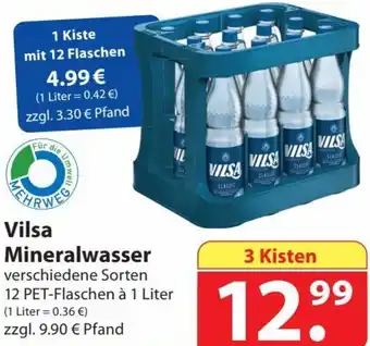 Famila Nord Ost Vilsa Mineralwasser 12x1 Liter Angebot