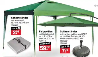 RL-Fundgrube Faltpavillon mit Metallgestell, ca. 2,7 x 2,7 m oder ca. 3 x 3 m Angebot