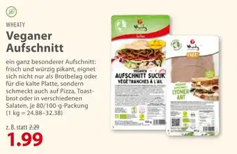 basic WHEATY Veganer Aufschnitt 80/100g Angebot