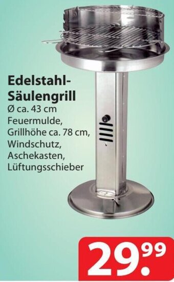 Famila Nord Ost Edelstahl-Säulengrill Angebot