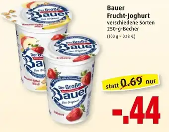 Markant Bauer Fruchtjoghurt 250 g Becher Angebot