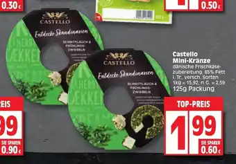 Edeka Castello Mini-Kränze 125g Packung Angebot