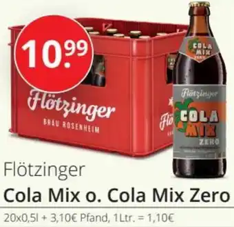 Sagasser Flötzinger Cola Mix o. Cola Mix Zero 20x0,5 L Angebot
