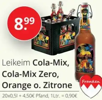 Sagasser Leikeim Cola-Mix, Cola-Mix Zero, Orange o. Zitrone 20x0,5 L Angebot