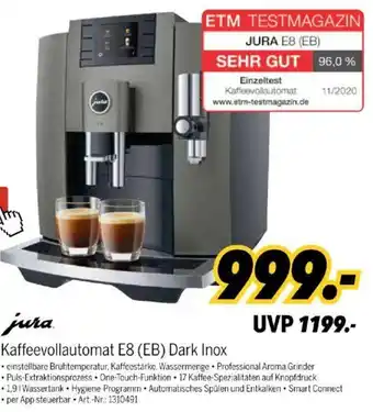 MEDIMAX jura Kaffeevollautomat E8 (EB) Dark Inox Angebot