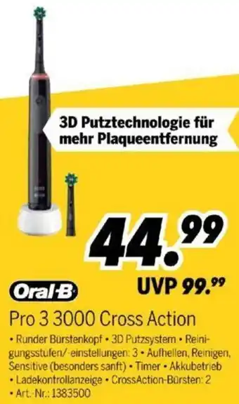 MEDIMAX Oral-B Pro 3 3000 Cross Action Angebot