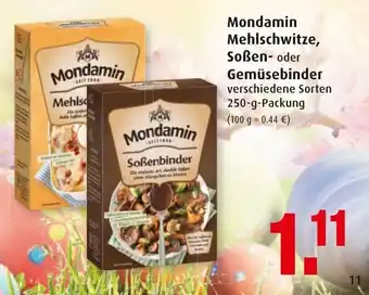 Markant Mondamin Mehlschwitze, Soßen oder Gemüsebinder 250g Angebot