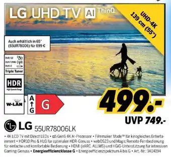 MEDIMAX LG 55UR78006LK Angebot