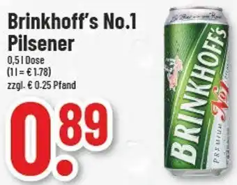 trinkgut Brinkhoff's No.1 Pilsener 0,5 L Dose Angebot