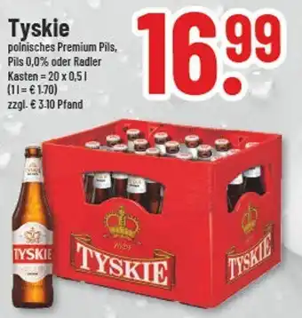 trinkgut Tyskie polnisches Premium Pils 20x0,5 L Angebot