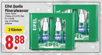 trinkgut Eifel Quelle Mineralwasser 12x0,75 L Glas Angebot