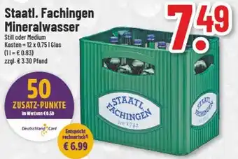 trinkgut Staatl. Fachingen Mineralwasser 12x0,75 L Glas Angebot