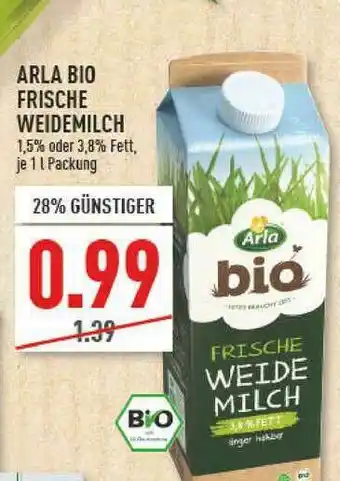 Marktkauf Arla Bio Frische Weidemilch Angebot