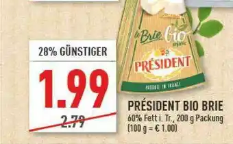 Marktkauf Président Bio Brie Angebot