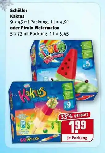 REWE Schöller Kaktus Oder Pirulo Watermelon Angebot