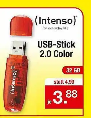 Zimmermann Intenso Usb-stick 2.0 Color Angebot