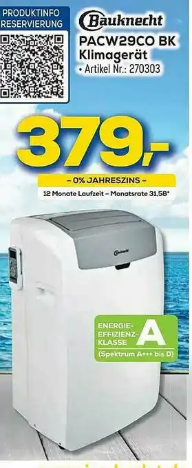 Euronics Berlet Bauknecht Pacw29co Bk Klimagerät Angebot