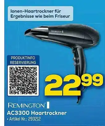 Euronics Berlet Remington Ac3300 Haartrockner Angebot