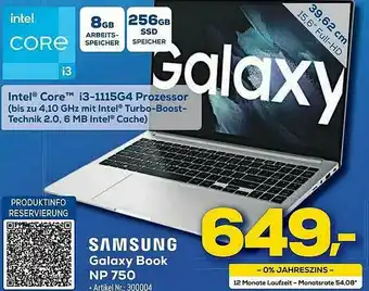 Euronics Berlet Samsung Galaxy Book Np 750 Angebot