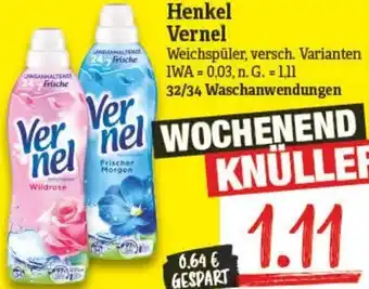 NP Discount Henkel Vernel 32/34 Waschanwendungen Angebot