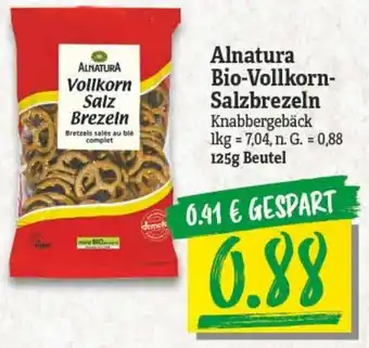 NP Discount Alnatura Bio-Vollkorn-Salzbrezeln 125g Beutel Angebot