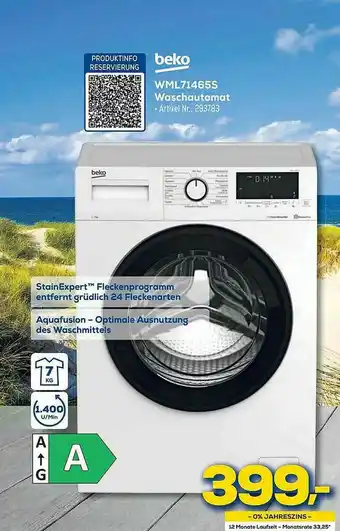 Euronics Berlet Beko Wml714655 Waschautomat Angebot