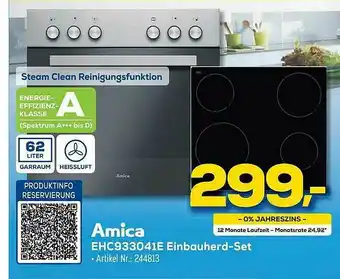 Euronics Berlet Amica Ehc933041e Einbauherd-set Angebot