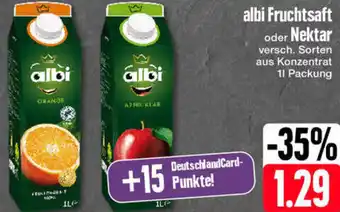 Edeka albi Fruchtsaft oder Nektar 1 L Packung Angebot