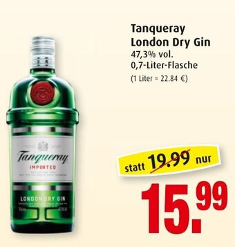 Markant Tanqueray London Dry Gin 0,7L Angebot