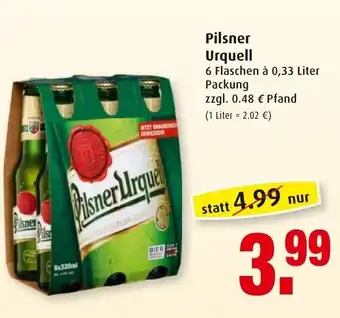 Markant Pilsner Urquell 6 x 0.33 L Angebot