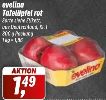 Simmel evelina Tafeläpfel rot 800 g Packung Angebot