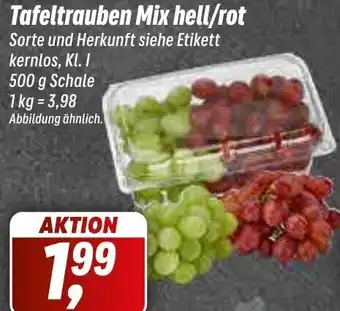 Simmel Tafeltrauben Mix hell/rot 500 g Schale Angebot