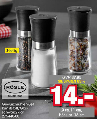 Möbel Martin RÖSLE Gewürzmühlen-Set Angebot