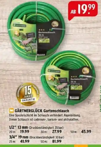 Raiffeisen Markt GÄRTNERGLÜCK Gartenschlauch Angebot