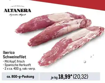 METRO ALTANERA Iberico Schweinefilet 1kg Angebot