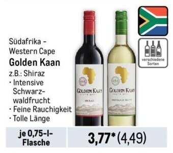 METRO Golden Kaan z.B.: Shiraz 750ml Angebot