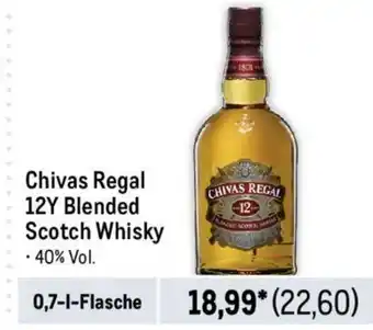 METRO Chivas Regal 12Y Blended Scotch Whisky 0,7-l-Flasche Angebot