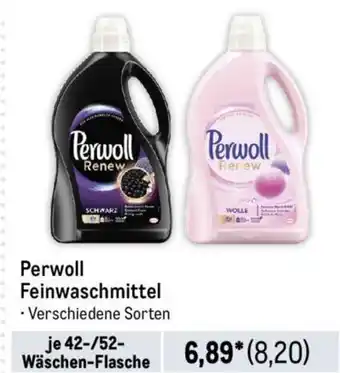 METRO Perwoll Feinwaschmittel 42-/52- Wäschen-Flasche Angebot