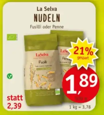 Erdkorn Biomarkt La Selva NUDELN 500g Angebot