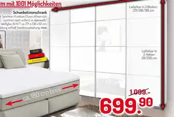 Wohnorama Schwebetürenschrank Angebot