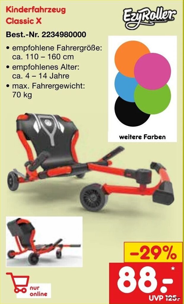 EzyRoller Kinderfahrzeug Classic X Angebot bei Netto MarkenDiscount